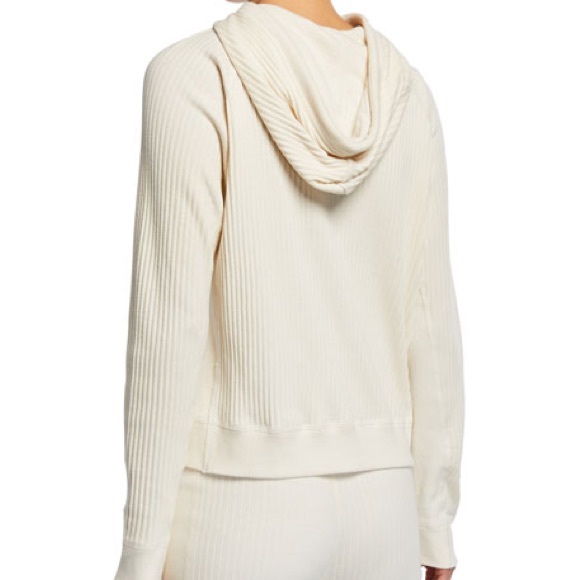 Rag & Bone 3D Rib Pullover Hoodie - Cream - Picture 2 of 8